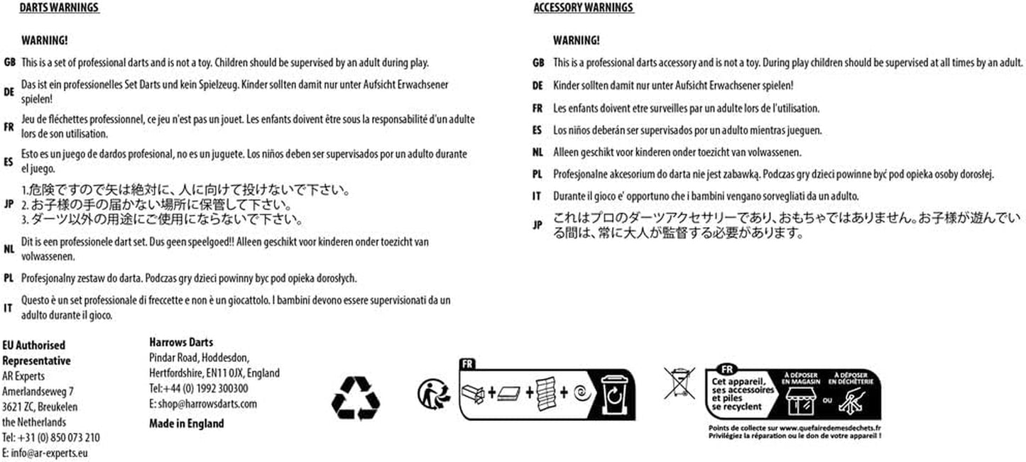 Dart Board Let’S Play Set, Dartboard Official Size I Darts Board with 6 Darts I Compatible with Dart Board Stand, Dart Board Lighting, Dartboard Cabinet I 6 Darts Set with Board