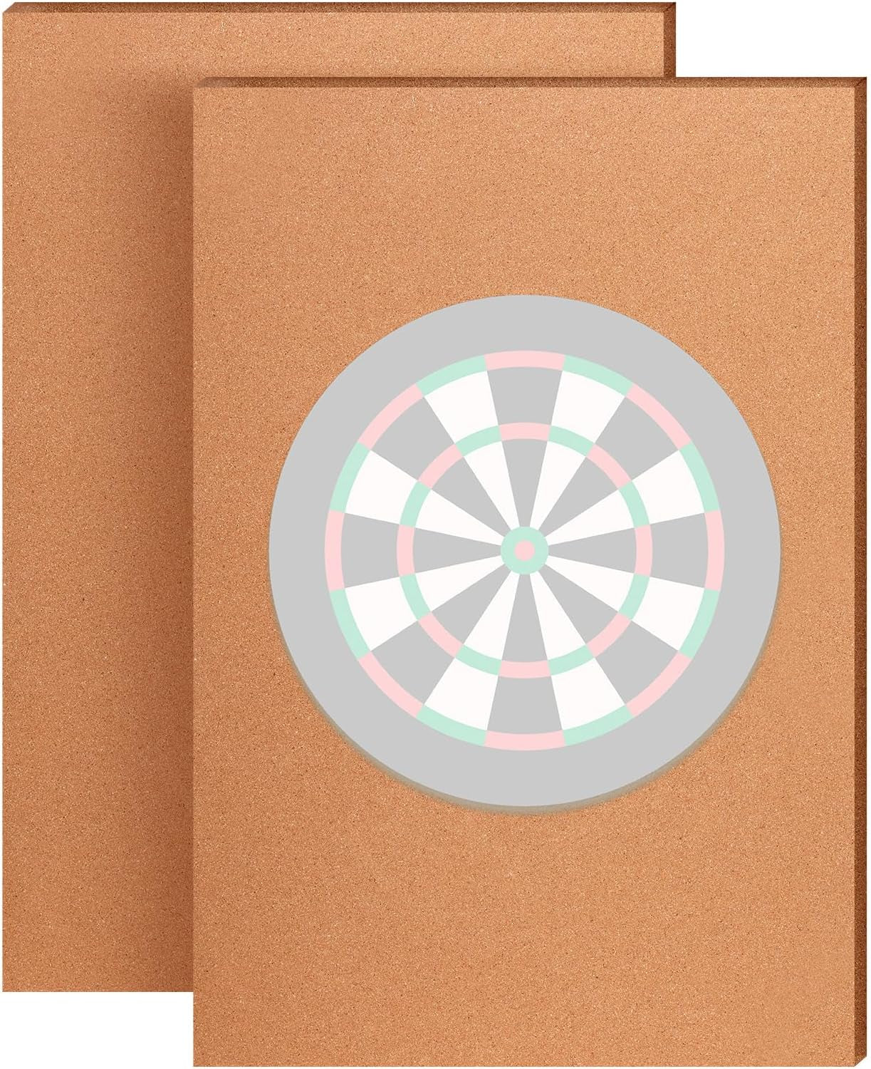 2 Pcs Cork Dart Board Backer 36 X 24 X 0.5 Inch Wall Protection Dartboard Backboard Protector Dart Surround Board Backing for Wall Bulletin Display Area