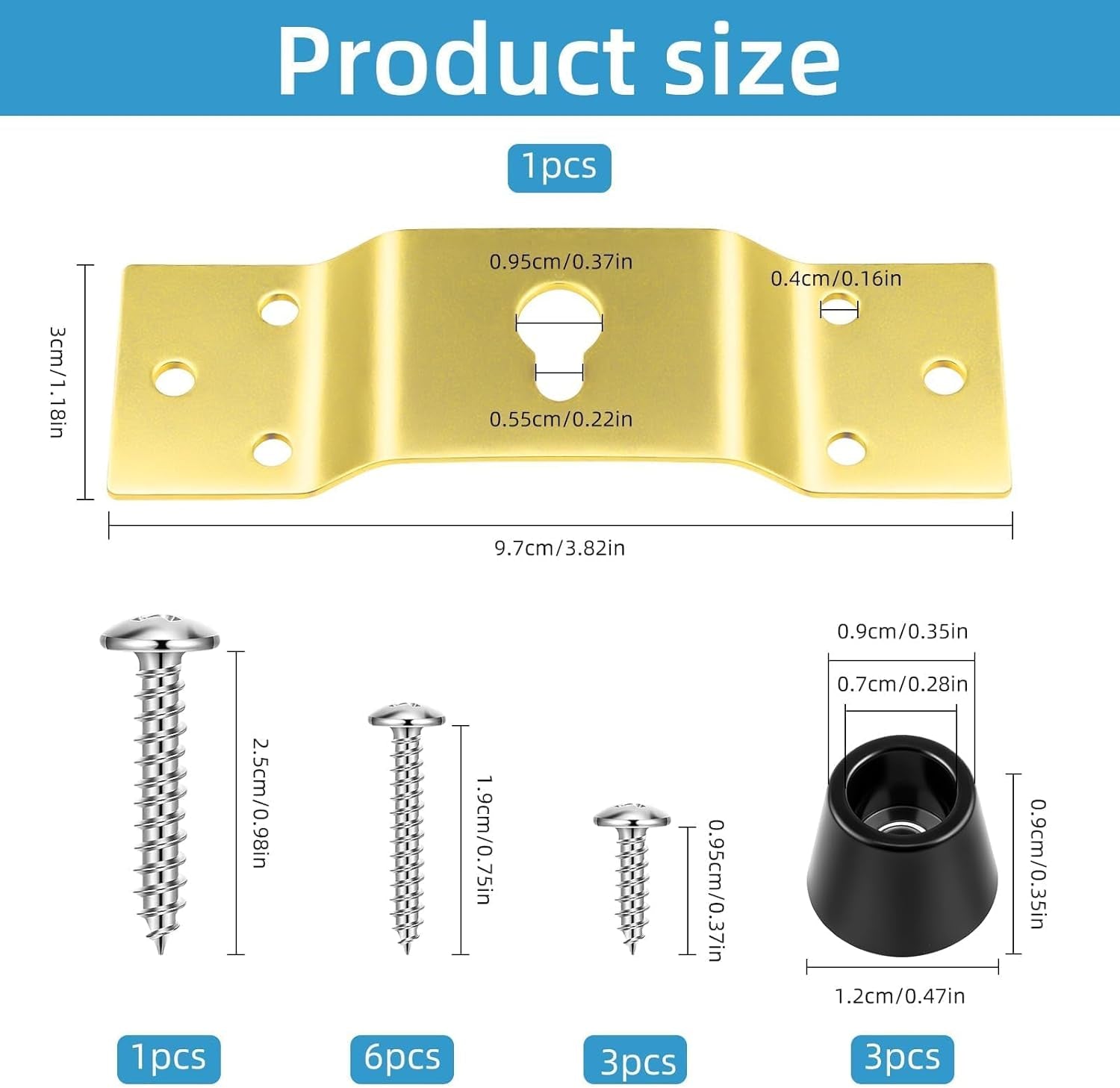 1Set Gold Metal Dartboard Hanger, Portable-Dartboard Mounting Bracket Kit, Dart Board Bracket Hanging Dartboards with Screws, Nails and Stabilisers Dart