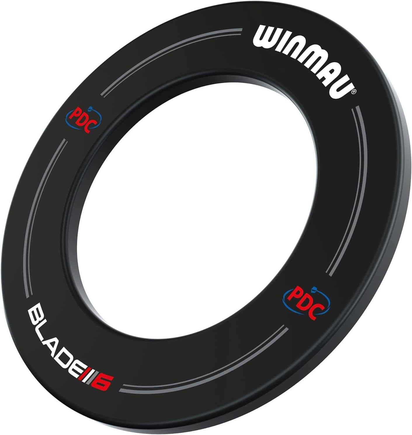 Blade 6 PDC Design Dart Board Surround Ring - Available in Grey, Black, Red and Blue - Durable Backboard Wall Protector for Dartboards - Professional Darts Accessories