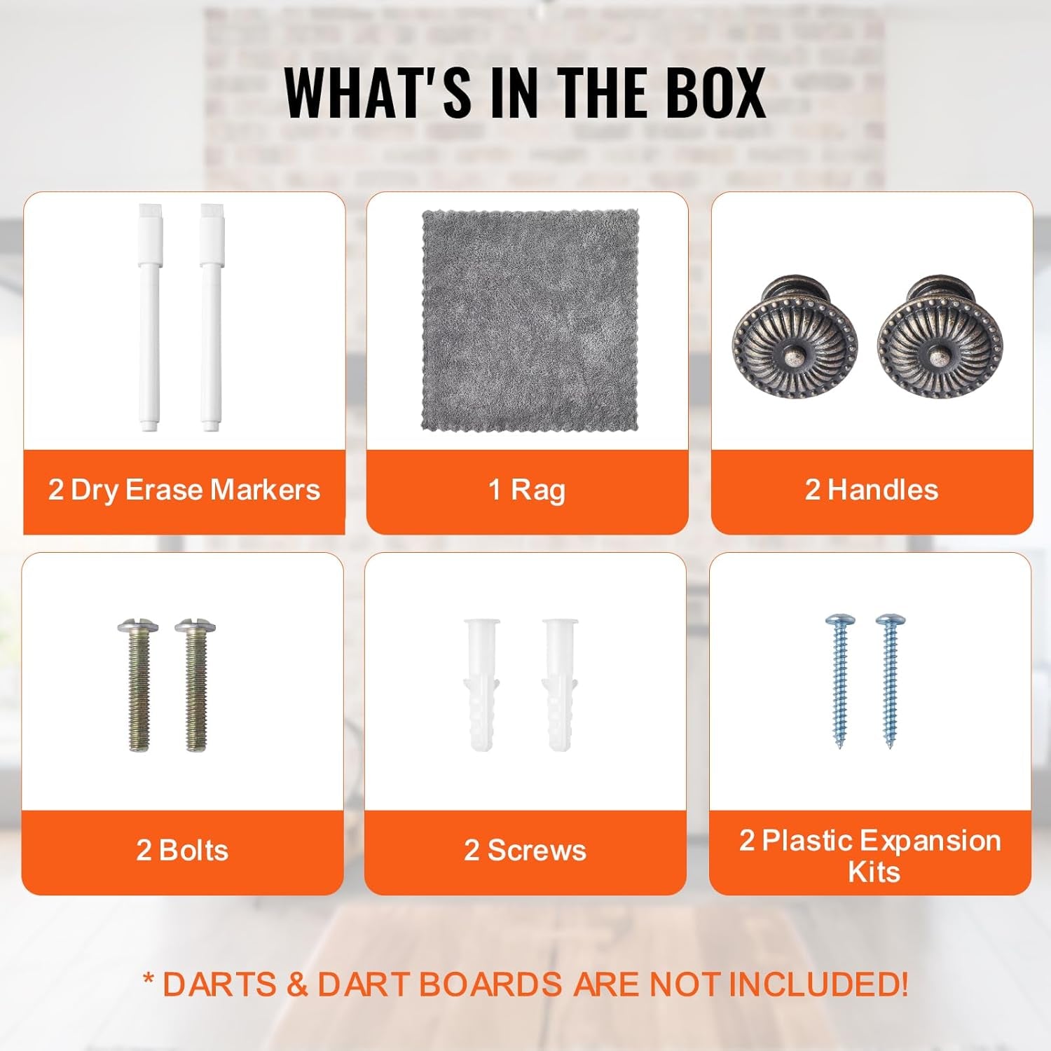 Dartboard Cabinet, Solid Wood Dartboard Cabinet Set, Official Size Hideaway Cabinet with Socreboard and Accessories, Features Easy Assembly, Idea for Cricket Games (Dartboard Not Included)