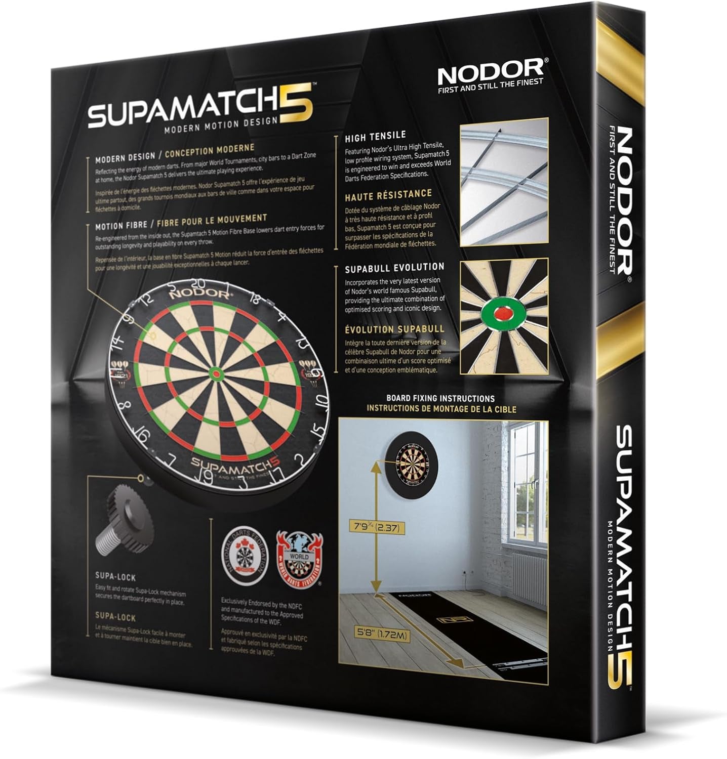 Professional Bristle Dartboards - Supamatch 5, Supawire 2 and Supabull 2