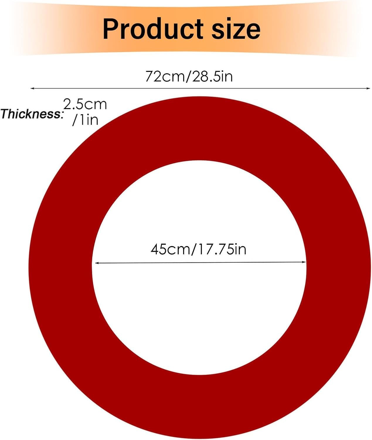 Round Darts Board Surround Rings Dartboards Wall Protector Wall Protections Dartboards Backboard for Homes Playrooms