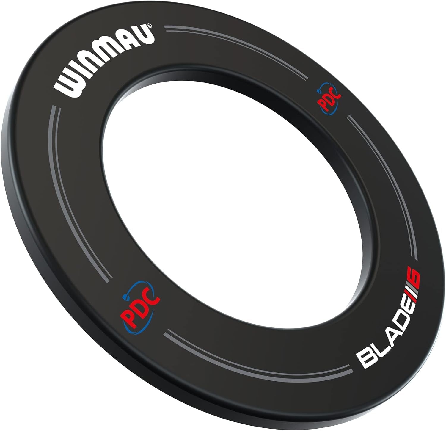 Blade 6 PDC Design Dart Board Surround Ring - Available in Grey, Black, Red and Blue - Durable Backboard Wall Protector for Dartboards - Professional Darts Accessories