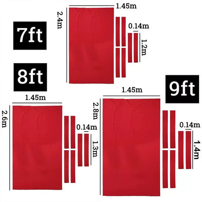 7/8/9FT Pool Table Felt Replacement Mat Premium & Durable Billiard Tablecloth Professional Billiard Pool Table Cloth Accessories