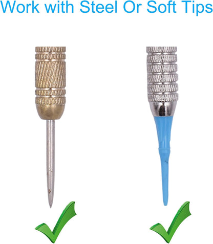 Dart Holder Wall Mount/Stand/Caddy/Display Rack Storage -Plastic -Hold 15 Steel or Soft Tip Darts W Screws -No Darts Included