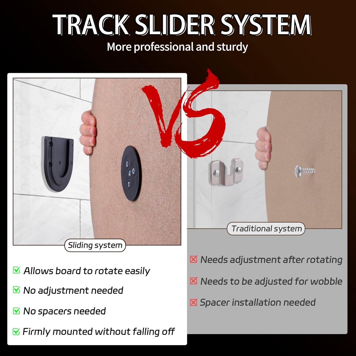 Dartboard Mounting Bracket,Dartboard Bracket Hanging Dartboards Professional,Black