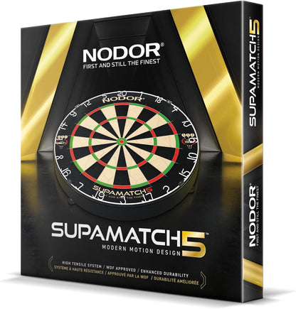 Professional Bristle Dartboards - Supamatch 5, Supawire 2 and Supabull 2