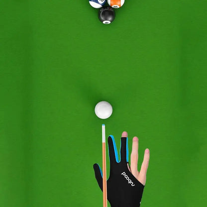 Billiard Gloves Left Hand Workout Gloves Comfortable Thin Slip Adjustable Durable Double Stitched 3 Finger Predator Pool