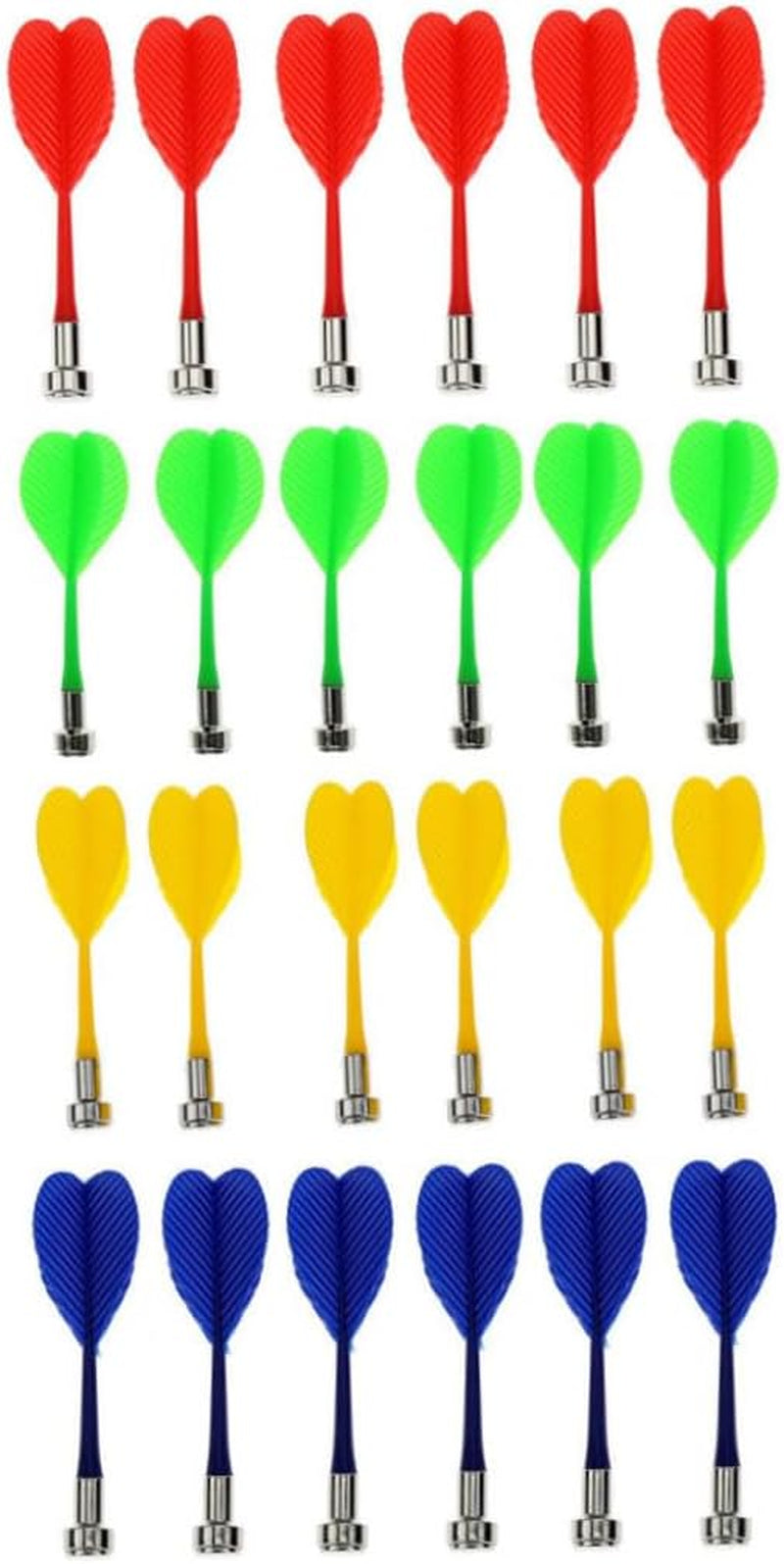 24Pcs Magnetic Darts, Plastic Darts Replacement for Magnet Dartboard Safety Darts Magnetic Darts Plastic Safety Darts Game Replacement for Magnet Dartboard