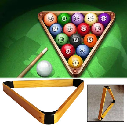 ​Billiard Triangle Rack 2-1/4 Pool Balls 8-Ball Triangle Rack 57.2Mm Wood Durable Pool Tripod Snooker Billiard Balls Accessories