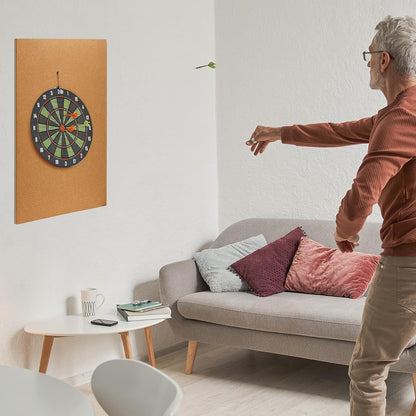 2 Pcs Cork Dart Board Backer 36 X 24 X 0.5 Inch Wall Protection Dartboard Backboard Protector Dart Surround Board Backing for Wall Bulletin Display Area