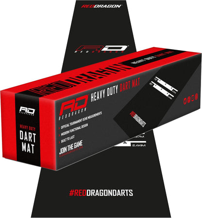 Dart Mat with Throw Line - Non-Slip Rubber Dart Board Floor Mat