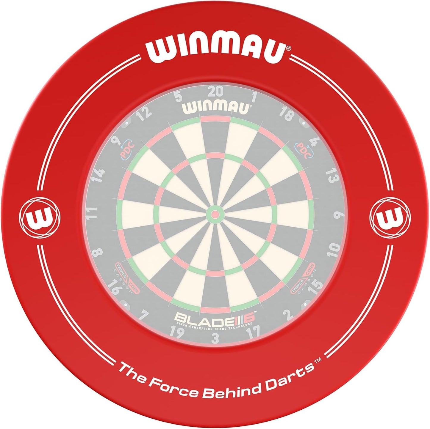 Red Printed Dartboard Surround