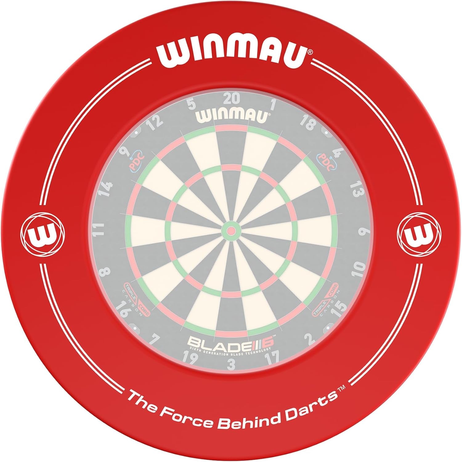 Red Printed Dartboard Surround