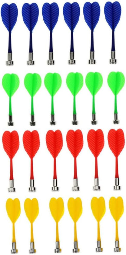 24Pcs Magnetic Darts, Plastic Darts Replacement for Magnet Dartboard Safety Darts Magnetic Darts Plastic Safety Darts Game Replacement for Magnet Dartboard