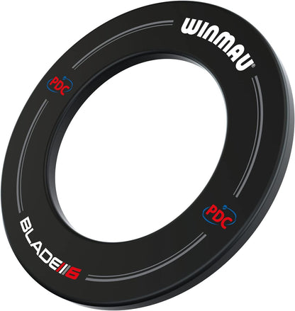 Blade 6 PDC Design Dart Board Surround Ring - Available in Grey, Black, Red and Blue - Durable Backboard Wall Protector for Dartboards - Professional Darts Accessories