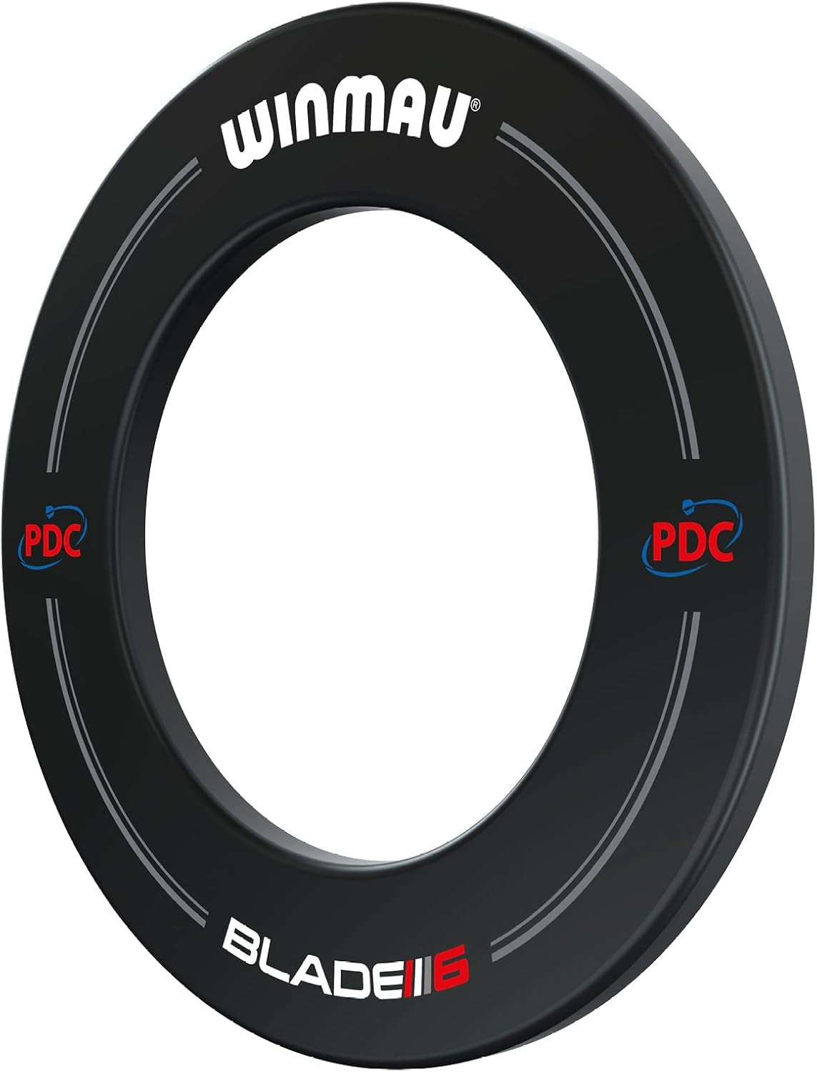 Blade 6 PDC Design Dart Board Surround Ring - Available in Grey, Black, Red and Blue - Durable Backboard Wall Protector for Dartboards - Professional Darts Accessories