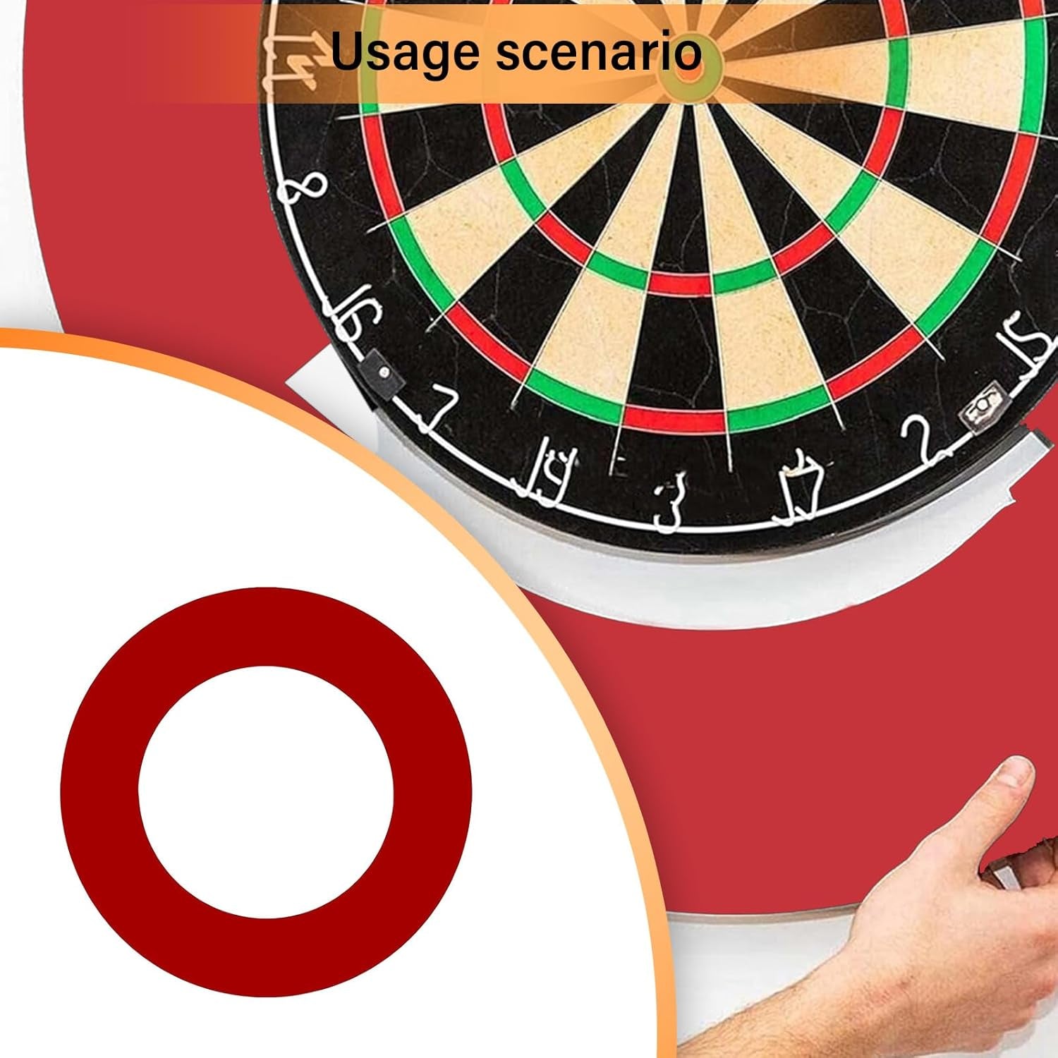 Round Darts Board Surround Rings Dartboards Wall Protector Wall Protections Dartboards Backboard for Homes Playrooms