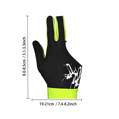 Billiard Gloves Left Hand Workout Gloves Comfortable Thin Slip Adjustable Durable Double Stitched 3 Finger Predator Pool