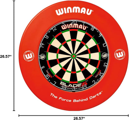 Red Printed Dartboard Surround