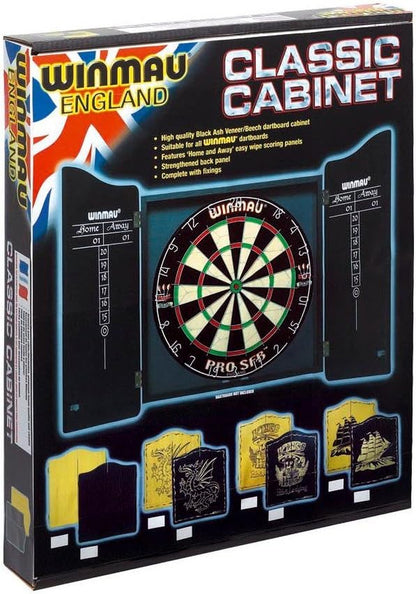Black Deluxe Dartboard Cabinet One Size 4000