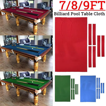 7/8/9FT Pool Table Felt Replacement Mat Premium & Durable Billiard Tablecloth Professional Billiard Pool Table Cloth Accessories