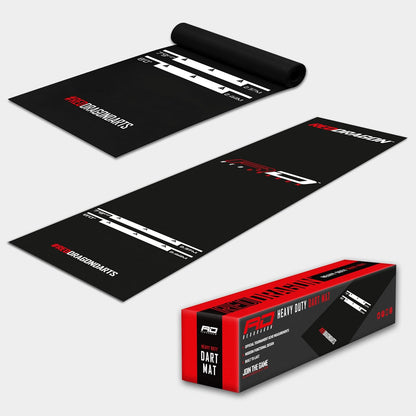 Dart Mat with Throw Line - Non-Slip Rubber Dart Board Floor Mat