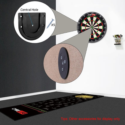 Dartboard Mounting Bracket,Dartboard Bracket Hanging Dartboards Professional,Black