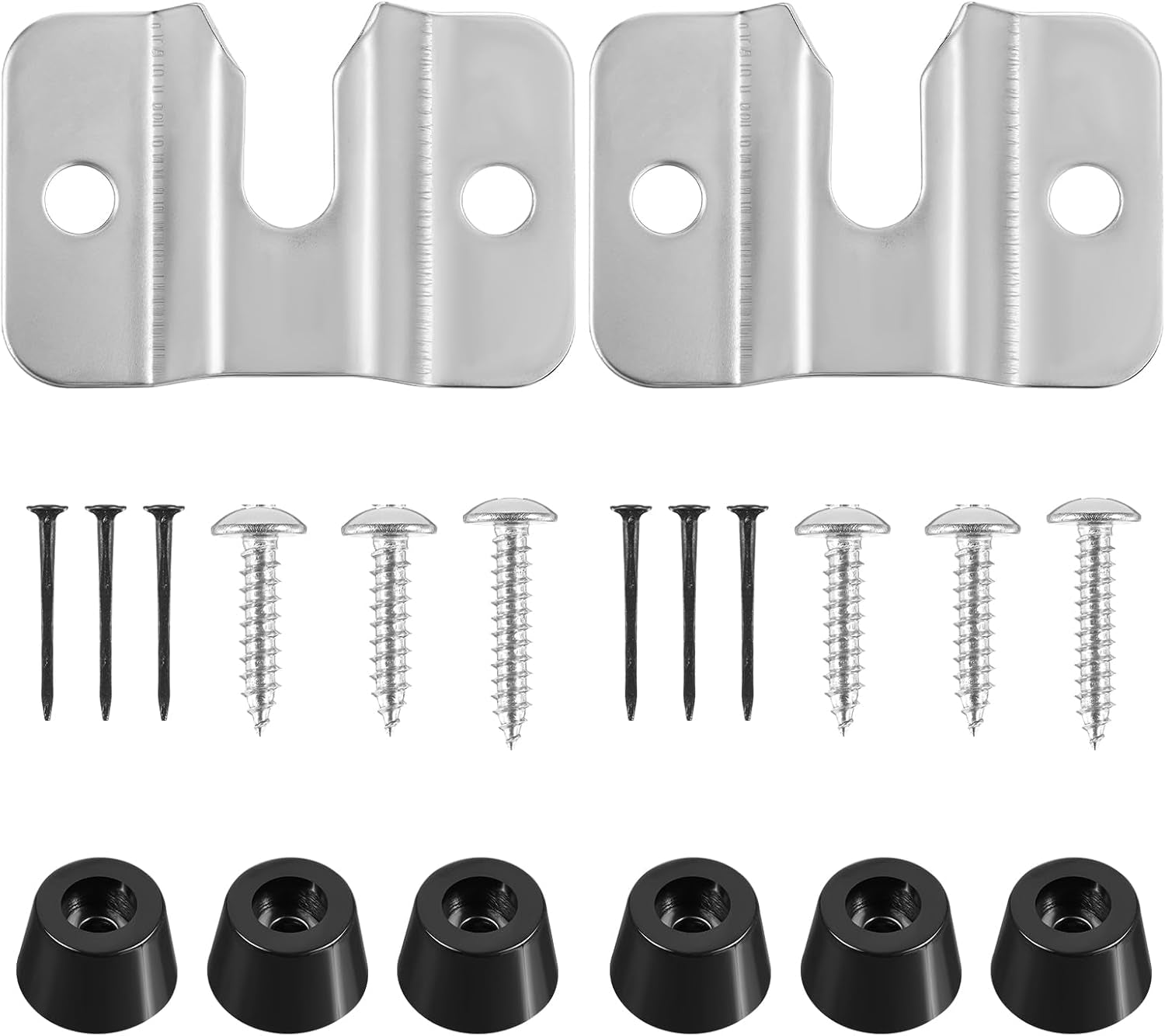 2Sets Dart Holder Wall Mount, Dart Board Wall Protectors, Dartboard Mounting Bracket Kit, Hang Board Mounting Bracket Kit Includes Screws, Nails, Stabilizers for Hanging Dartboard